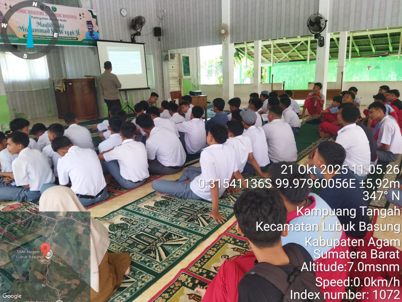 SMKN 1 Lubuk Basung Gelar Sosialisasi Bahaya Narkoba Bersama Polres Agam