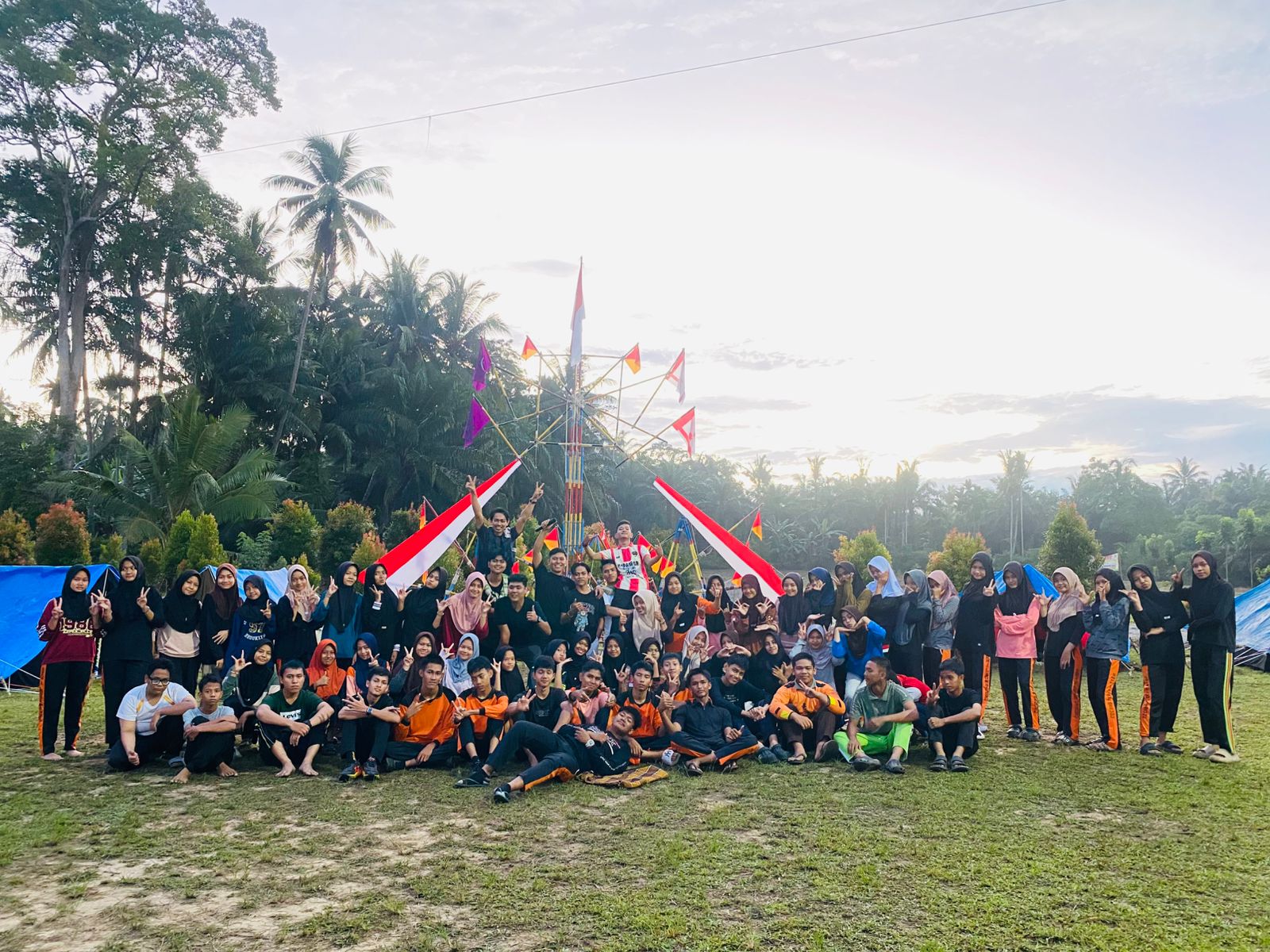Pelantikan Pramuka TA 2025/2026 SMKN 1 Lubuk Basung Berlangsung Khidmat di Garuda Emas Batu Hampar Manggopoh
